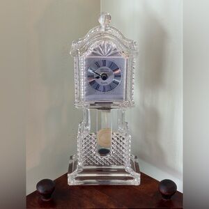 Vintage Crystal Legends Quartz Mantel Clock by GODINGER